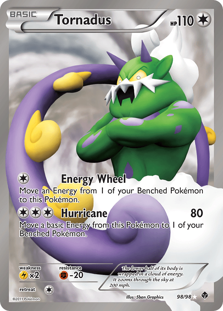 Tornadus (98 Full Art) — Pokémon TCG card