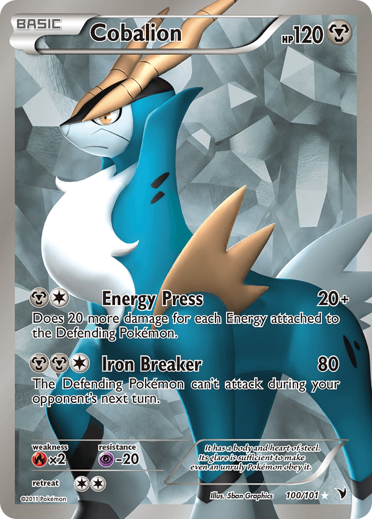 Cobalion (100 Full Art) — Pokémon TCG card