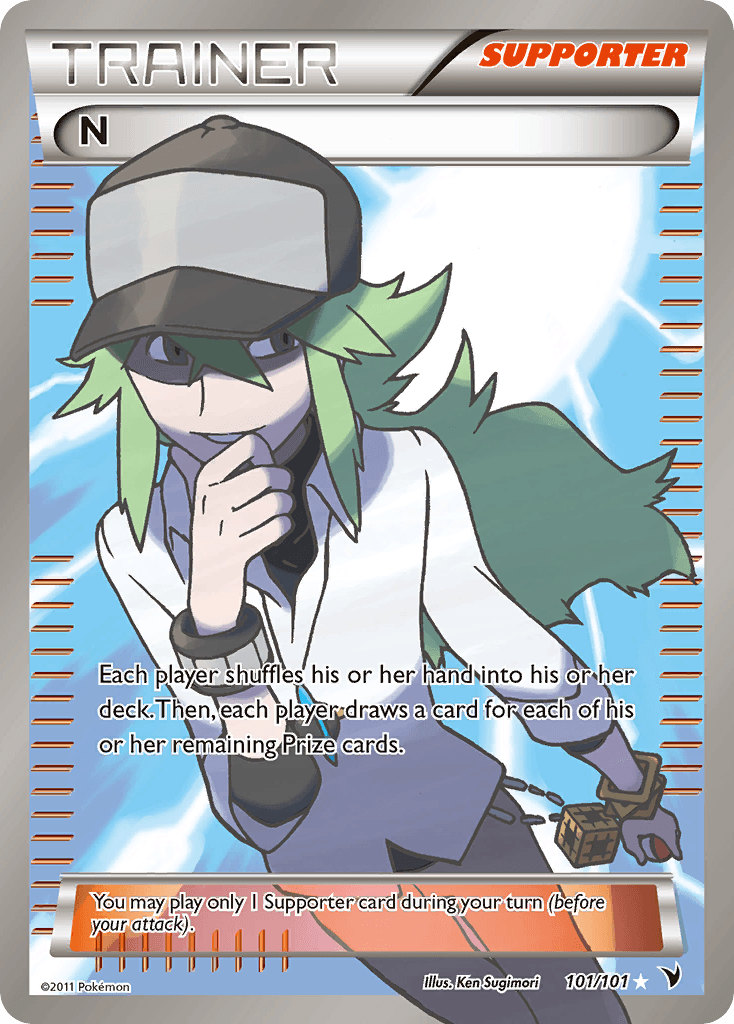 N (Supporter) (Full Art) — Noble Victories