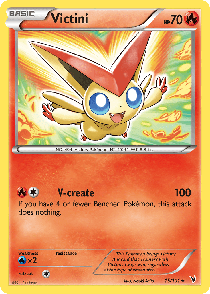 Victini - 15/101 — Jumbo Cards Pokémon TCG card by Naoki Saito