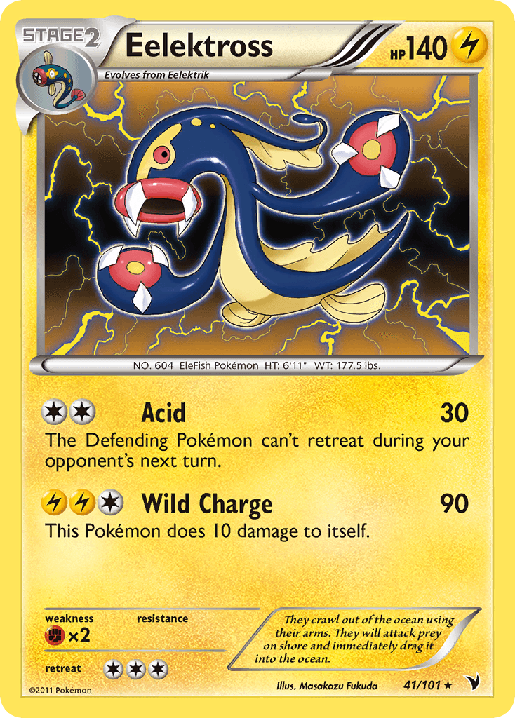 Eelektross — Noble Victories Pokémon TCG card by Masakazu Fukuda