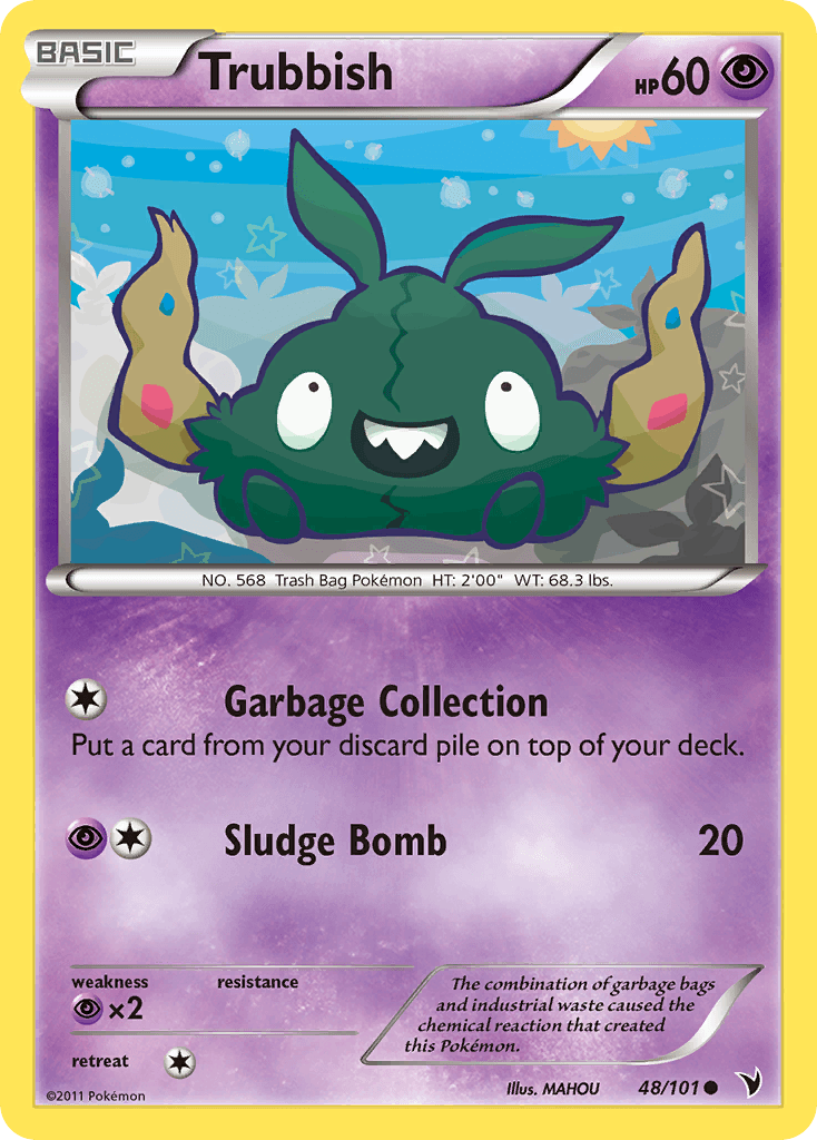 Trubbish — Noble Victories Pokémon TCG card by MAHOU