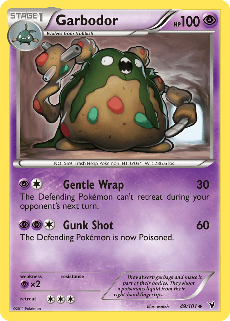 Garbodor — Noble Victories Pokémon TCG card by match