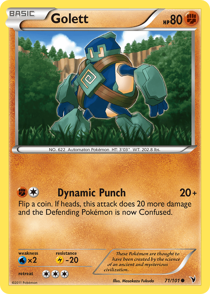 Golett — Noble Victories Pokémon TCG card by Masakazu Fukuda