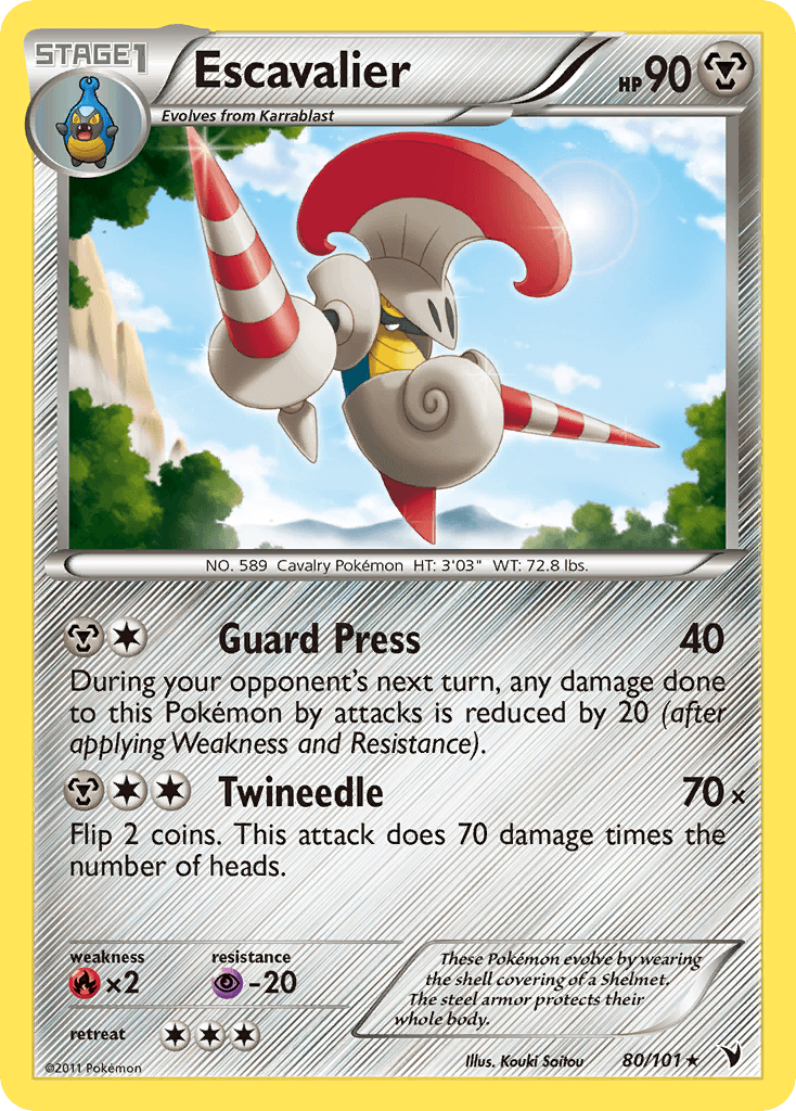 Escavalier — Noble Victories Pokémon TCG card by Kouki Saitou