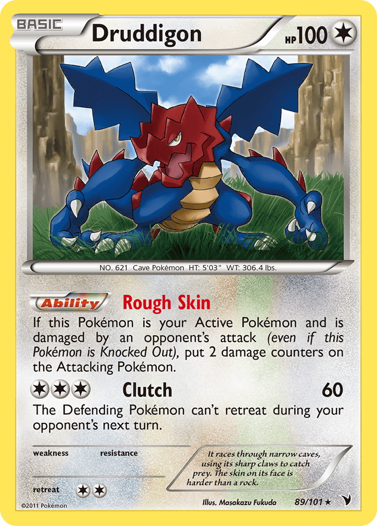 Druddigon — Noble Victories Pokémon TCG card by Masakazu Fukuda