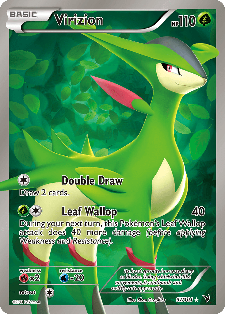 Virizion (Full Art) — Pokémon TCG card