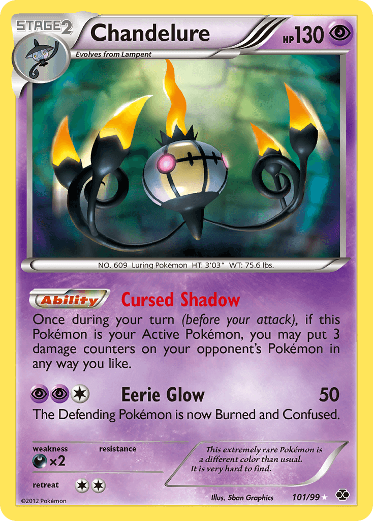 Chandelure (Secret) — Pokémon TCG card