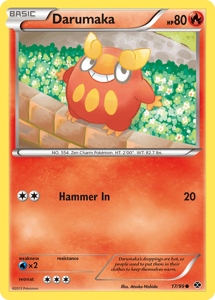 Darumaka — Next Destinies Pokémon TCG card by Atsuko Nishida