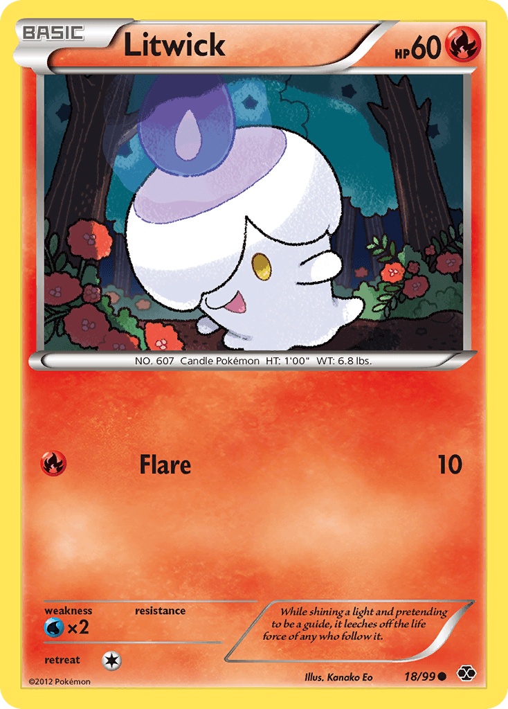 Litwick — Next Destinies Pokémon TCG card by Kanako Eo