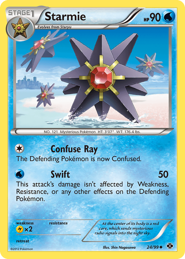 Starmie — Next Destinies Pokémon TCG card by Shin Nagasawa