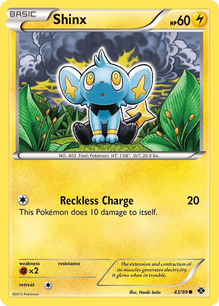 Shinx (43) — Next Destinies Pokémon TCG card by Nooki Saito