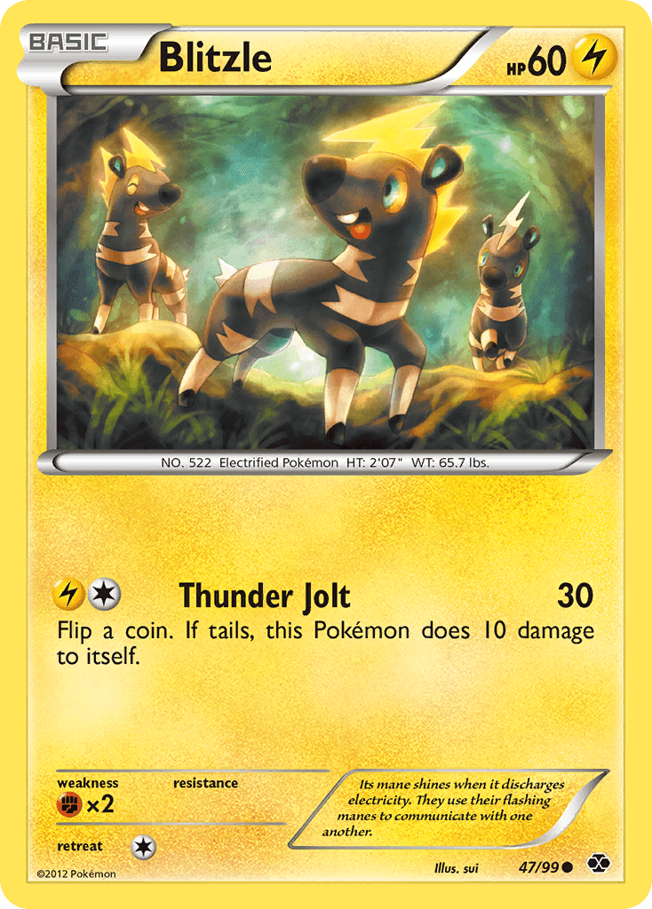 Blitzle — Next Destinies Pokémon TCG card by sui