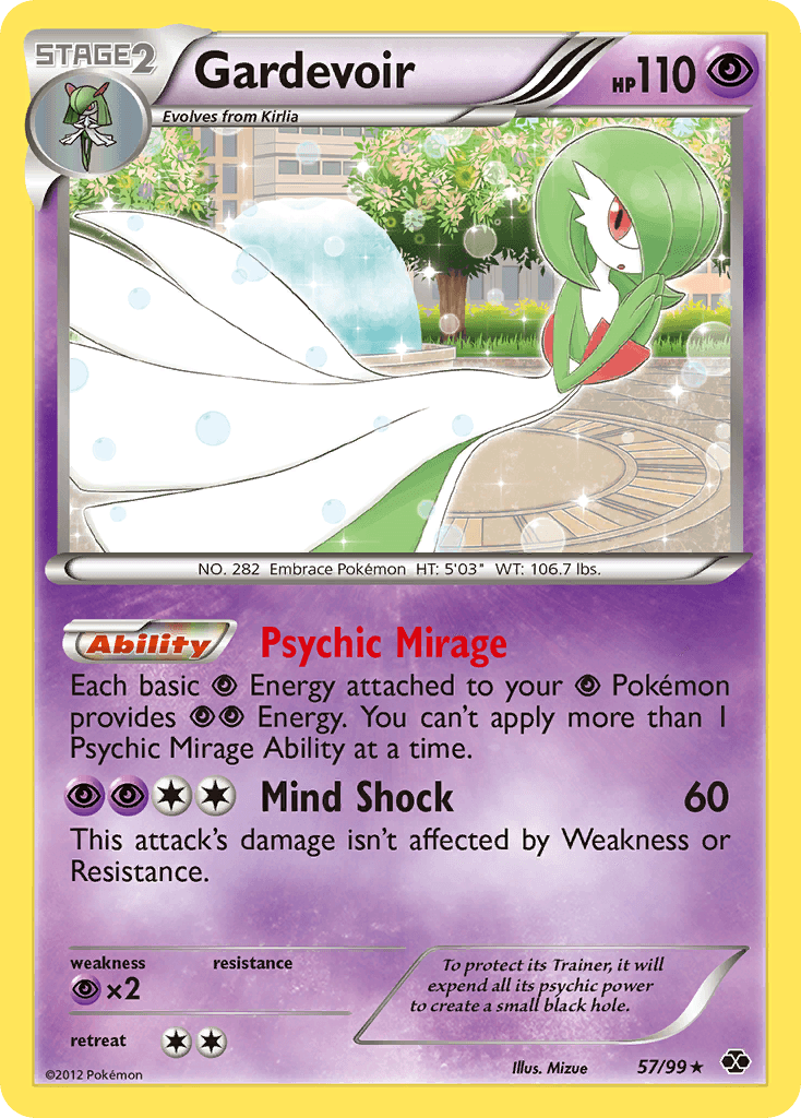 Gardevoir — Next Destinies Pokémon TCG card by Mizue