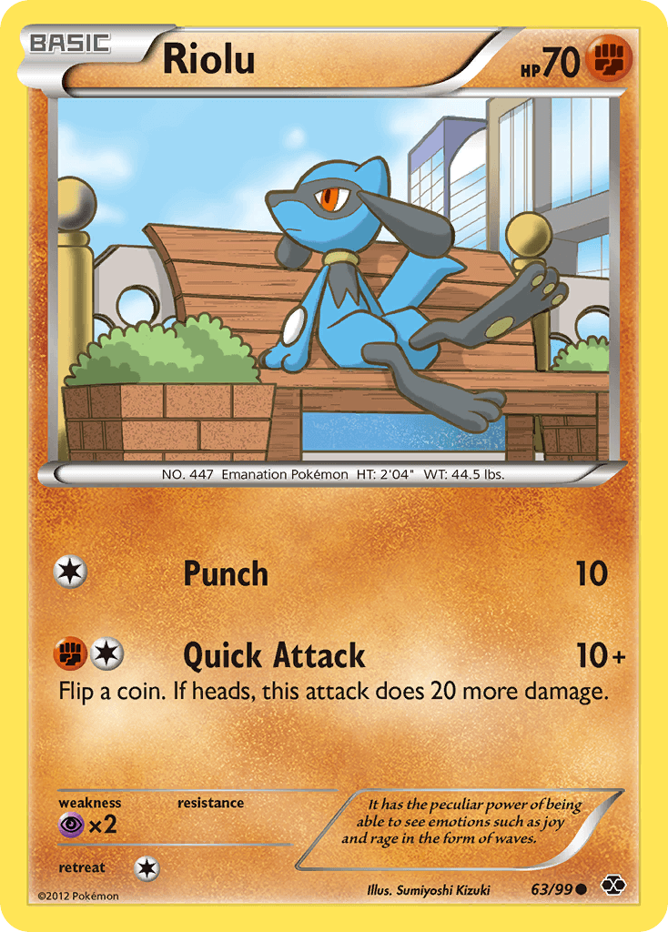 Riolu — Next Destinies Pokémon TCG card by Sumiyoshi Kizuki