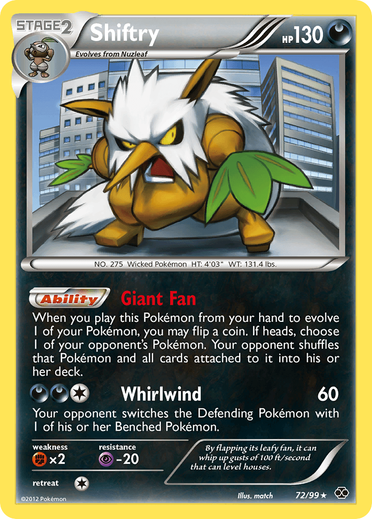 Shiftry — Next Destinies Pokémon TCG card by match