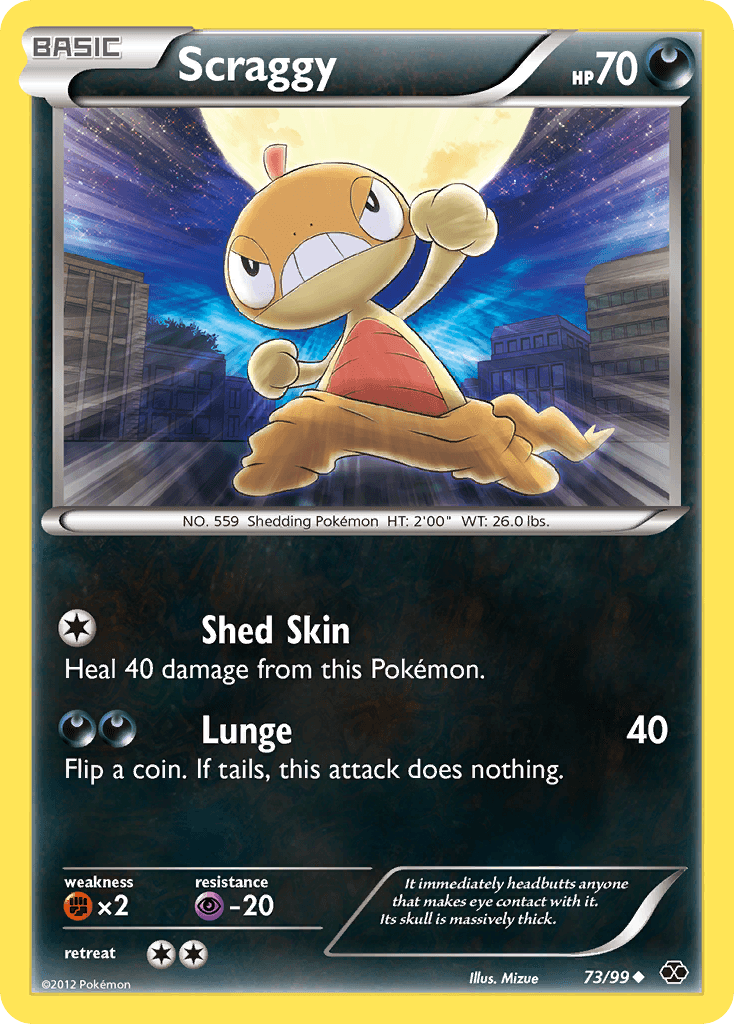 Scraggy — Next Destinies Pokémon TCG card by Mizue