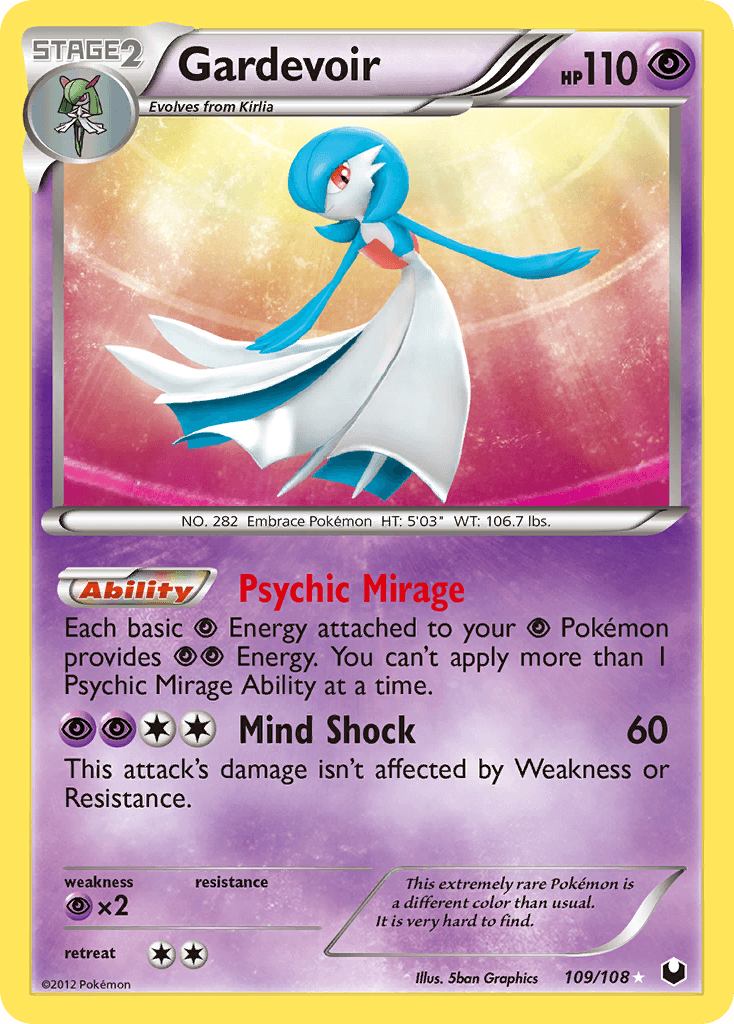 Gardevoir — Dark Explorers Pokémon TCG card by 5ban Graphics