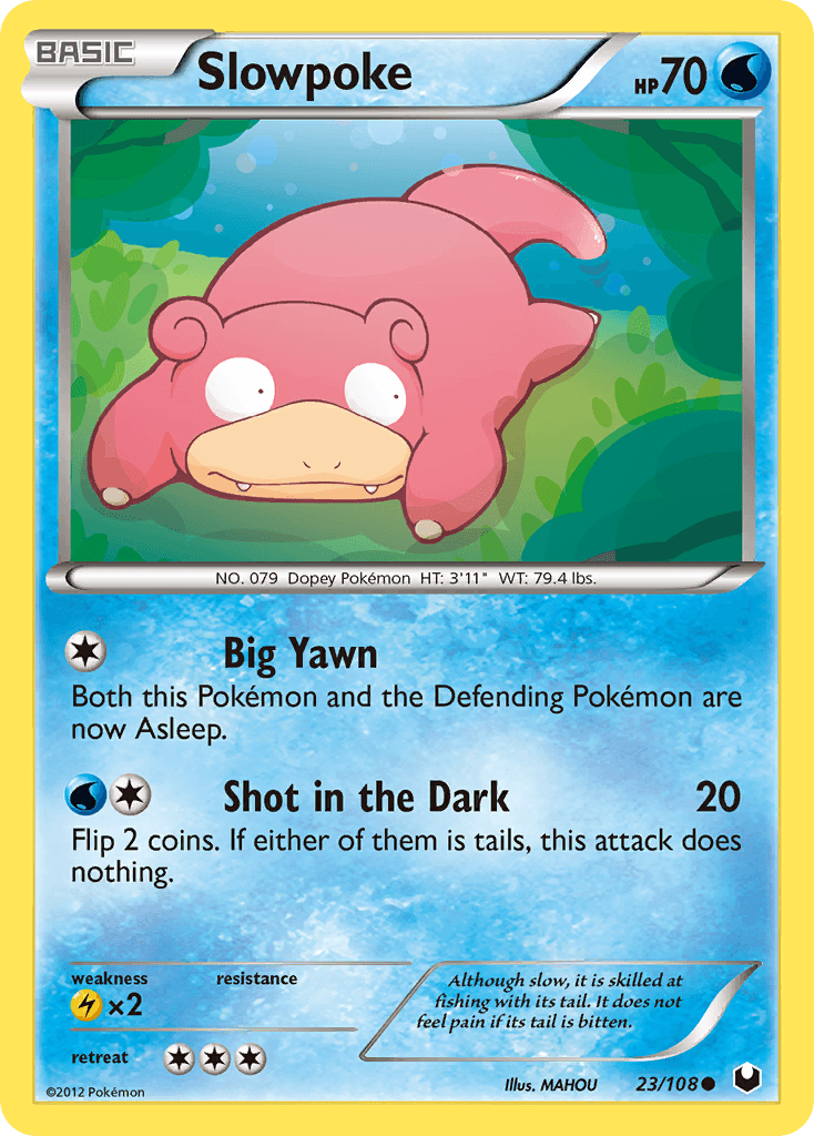 Slowpoke — Dark Explorers Pokémon TCG card by MAHOU