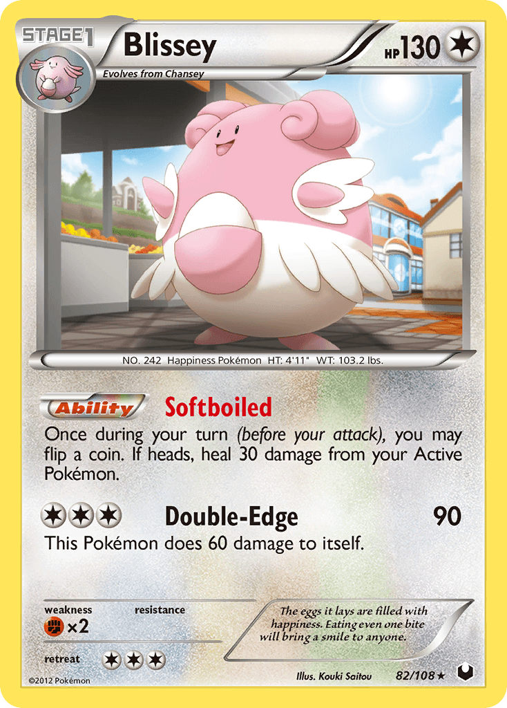 Blissey — Dark Explorers Pokémon TCG card by Kouki Saitou