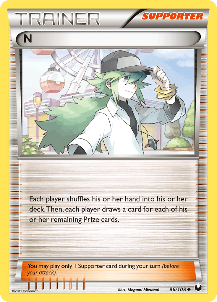 N (Supporter) — Dark Explorers Pokémon TCG card by Megumi Mizutani