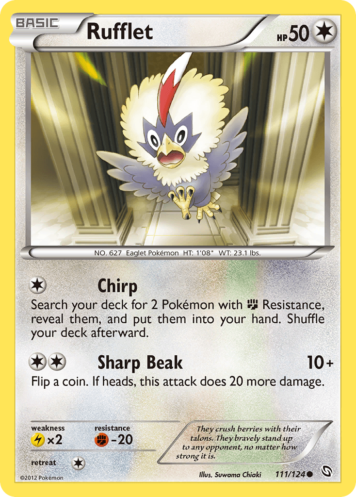 Rufflet — Dragons Exalted Pokémon TCG card by Suwama Chiaki