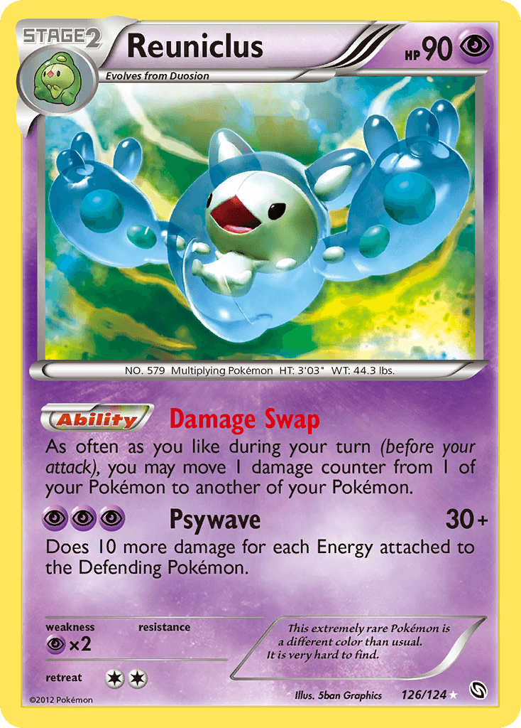 Reuniclus — Dragons Exalted Pokémon TCG card by 5ban Graphics