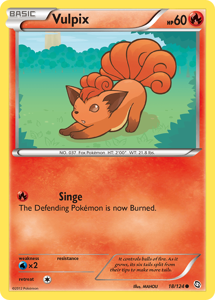 Vulpix — Dragons Exalted Pokémon TCG card by MAHOU