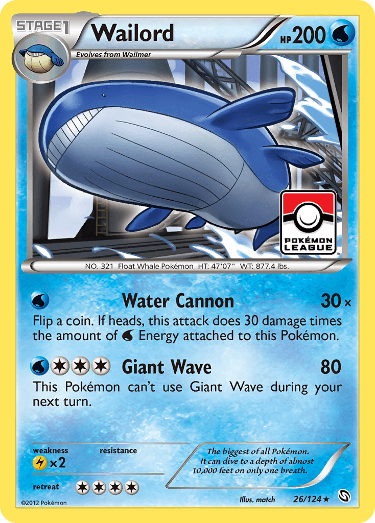 Wailord — Dragons Exalted Pokémon TCG card by match