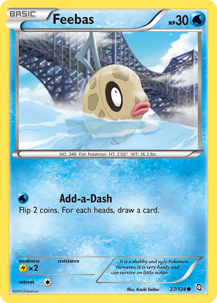 Feebas — Dragons Exalted Pokémon TCG card by Kouki Saitou