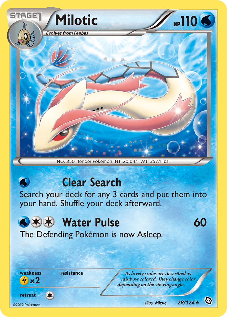 Milotic — Dragons Exalted Pokémon TCG card by Mizue