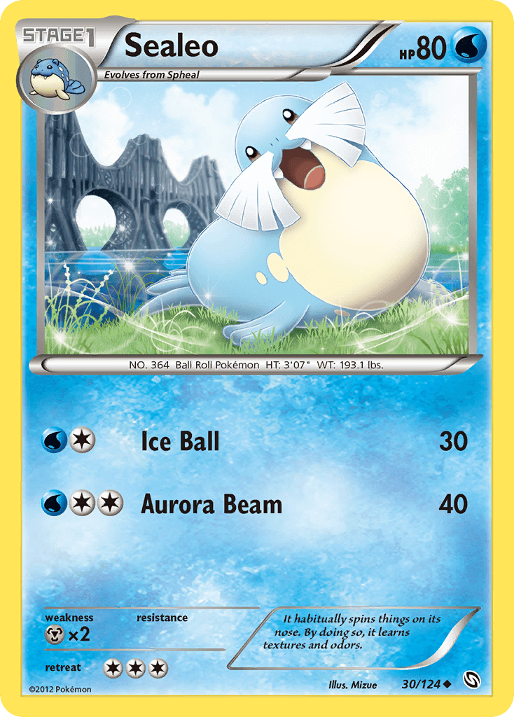 Sealeo — Dragons Exalted Pokémon TCG card by Mizue