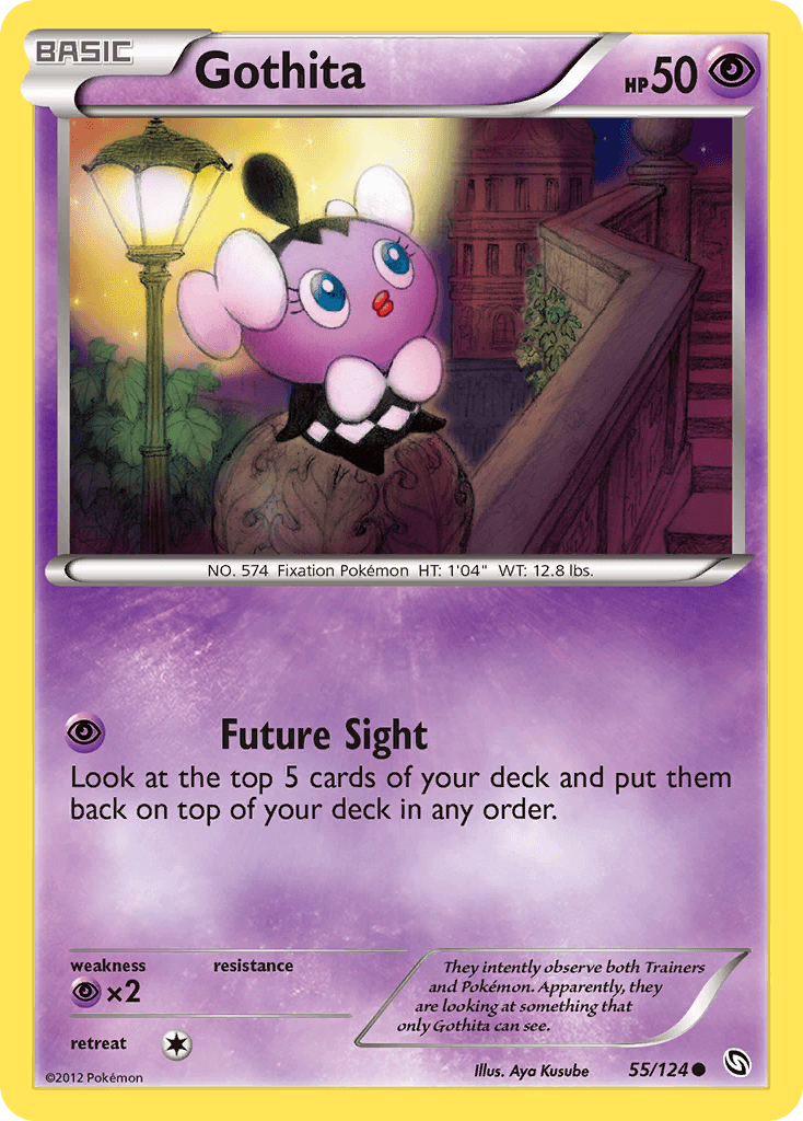 Gothita — Dragons Exalted Pokémon TCG card by Aya Kusube
