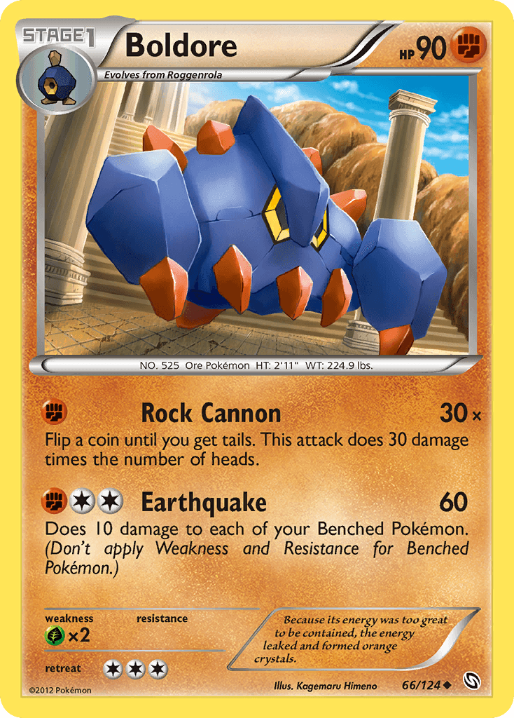 Boldore — Dragons Exalted Pokémon TCG card by Kagemaru Himeno