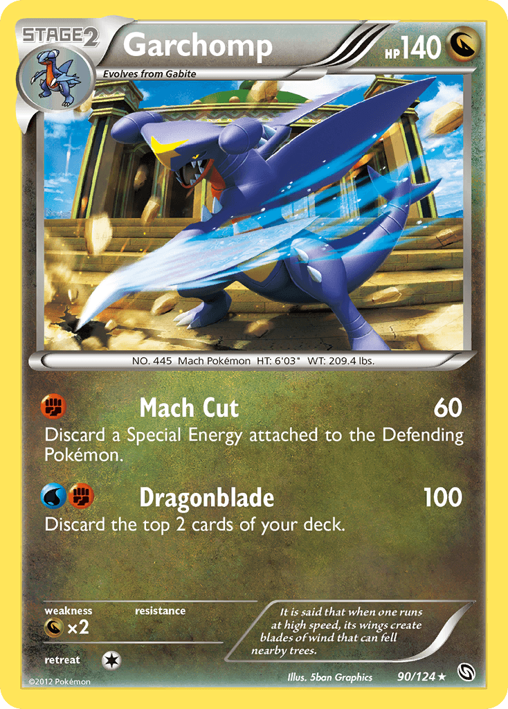 Garchomp (90) — Dragons Exalted Pokémon TCG card by Sban Graphics
