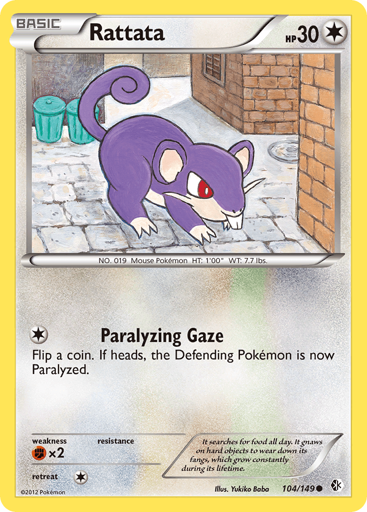 Rattata — Boundaries Crossed Pokémon TCG card by Yukiko Baba