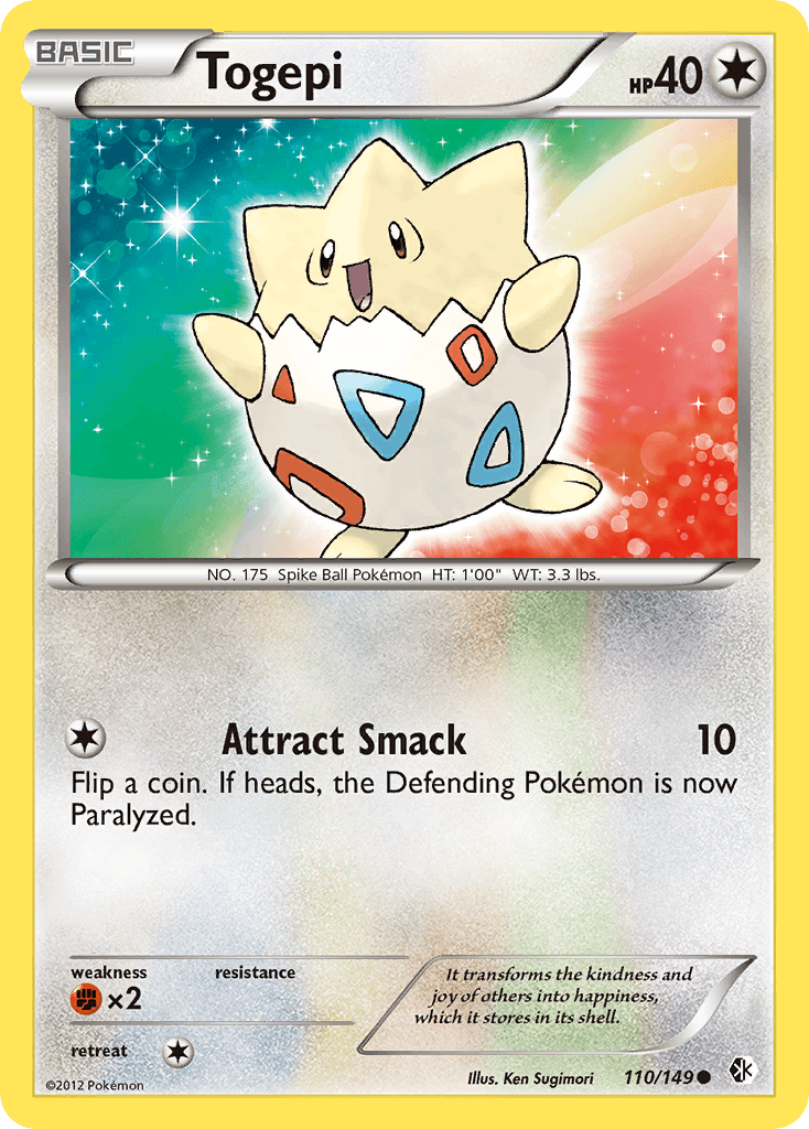 Togepi — Boundaries Crossed Pokémon TCG card by Ken Sugimori