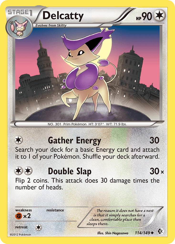 Delcatty — Boundaries Crossed Pokémon TCG card by Shin Nagasawa