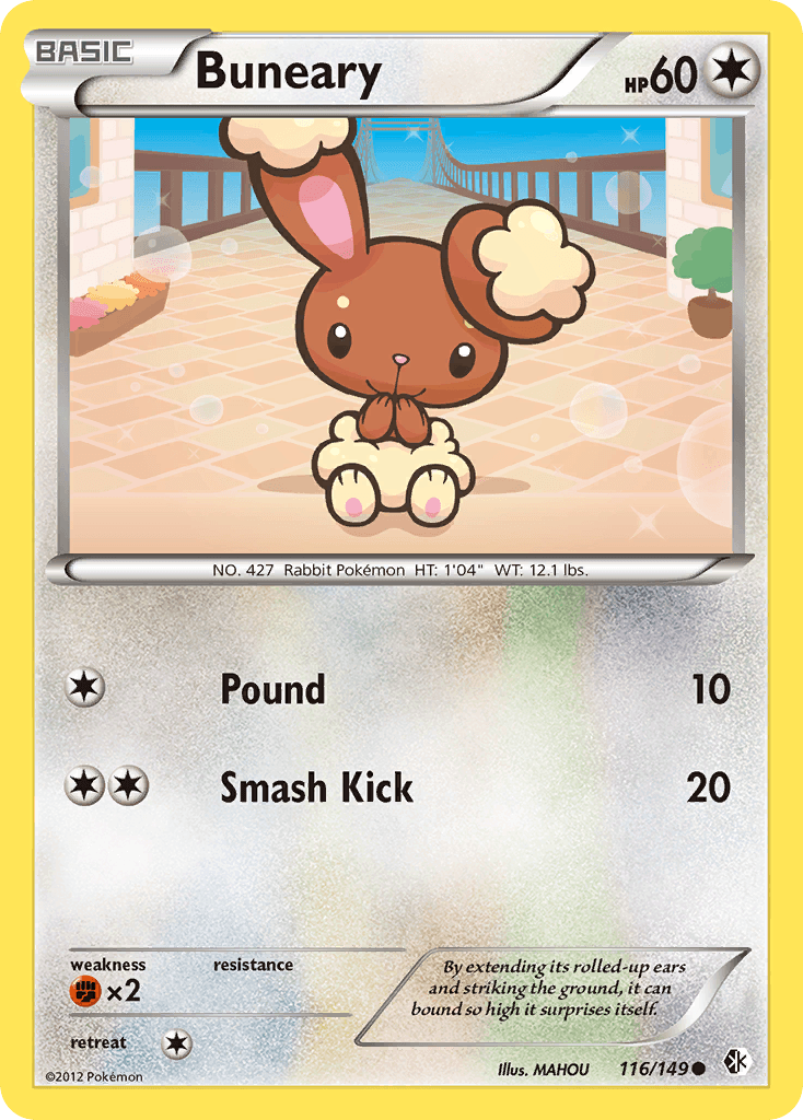 Buneary — Boundaries Crossed Pokémon TCG card by MAHOU