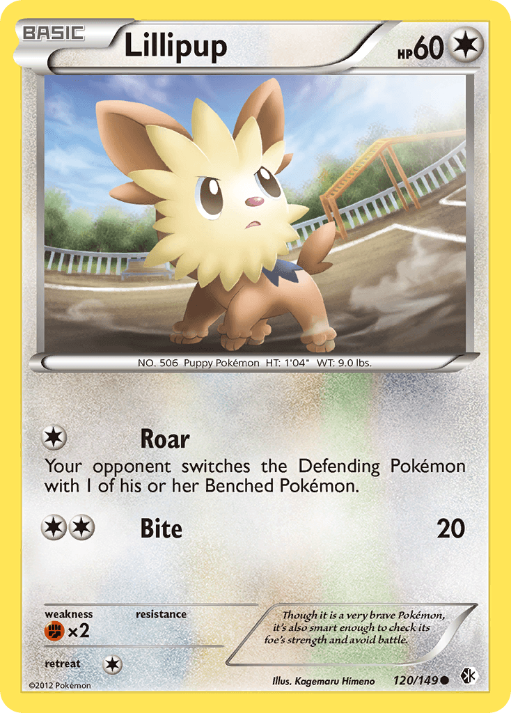 Lillipup — Boundaries Crossed Pokémon TCG card by Kagemaru Himeno