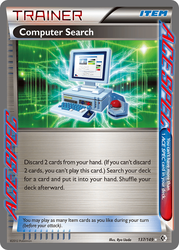 Computer Search — Boundaries Crossed Pokémon TCG card by Ryo Ueda