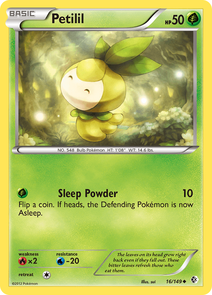 Petilil — Boundaries Crossed Pokémon TCG card by sui
