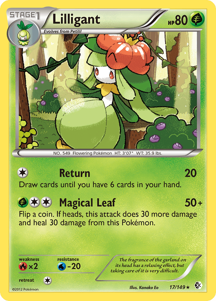 Lilligant — Boundaries Crossed Pokémon TCG card by Kanako Eo