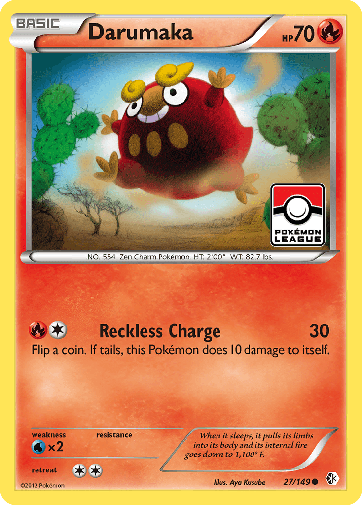 Darumaka — Boundaries Crossed Pokémon TCG card by Aya Kusube