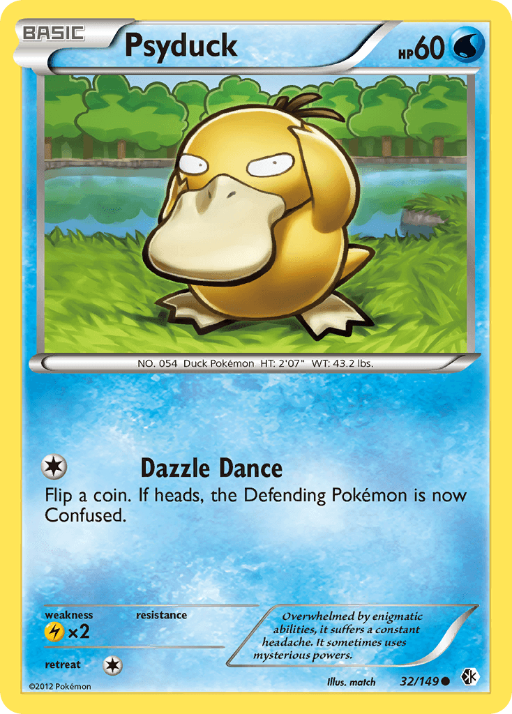 Psyduck (32) — Boundaries Crossed Pokémon TCG card by match