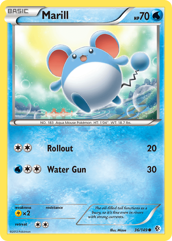 Marill — Boundaries Crossed Pokémon TCG card by Mizue