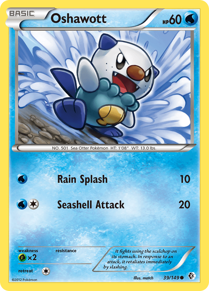 Oshawott — Boundaries Crossed Pokémon TCG card by match