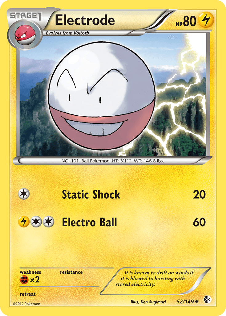 Electrode — Boundaries Crossed Pokémon TCG card by Ken Sugimori