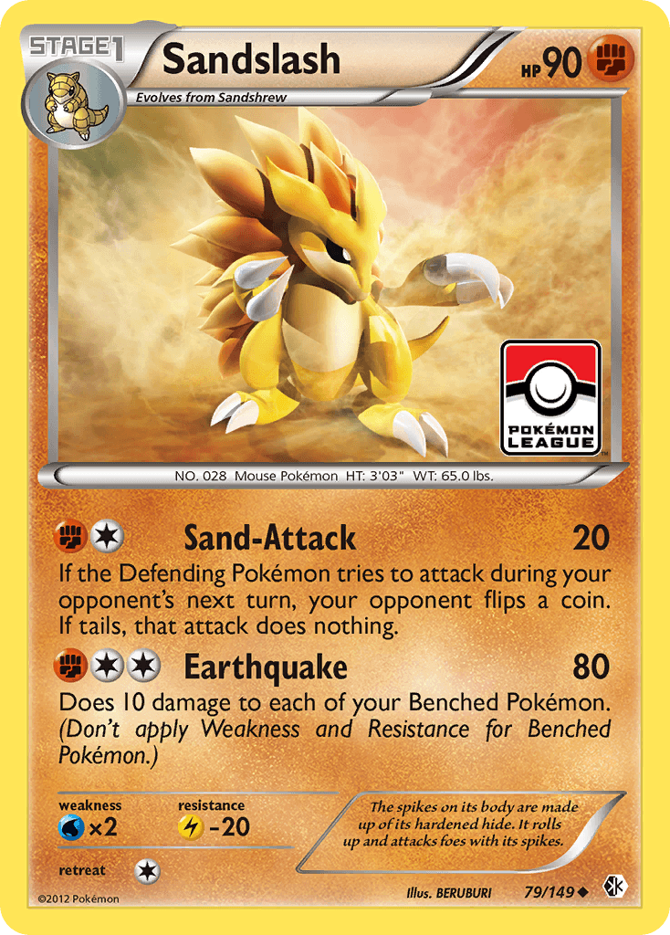 Sandslash — Boundaries Crossed Pokémon TCG card by BERUBURI