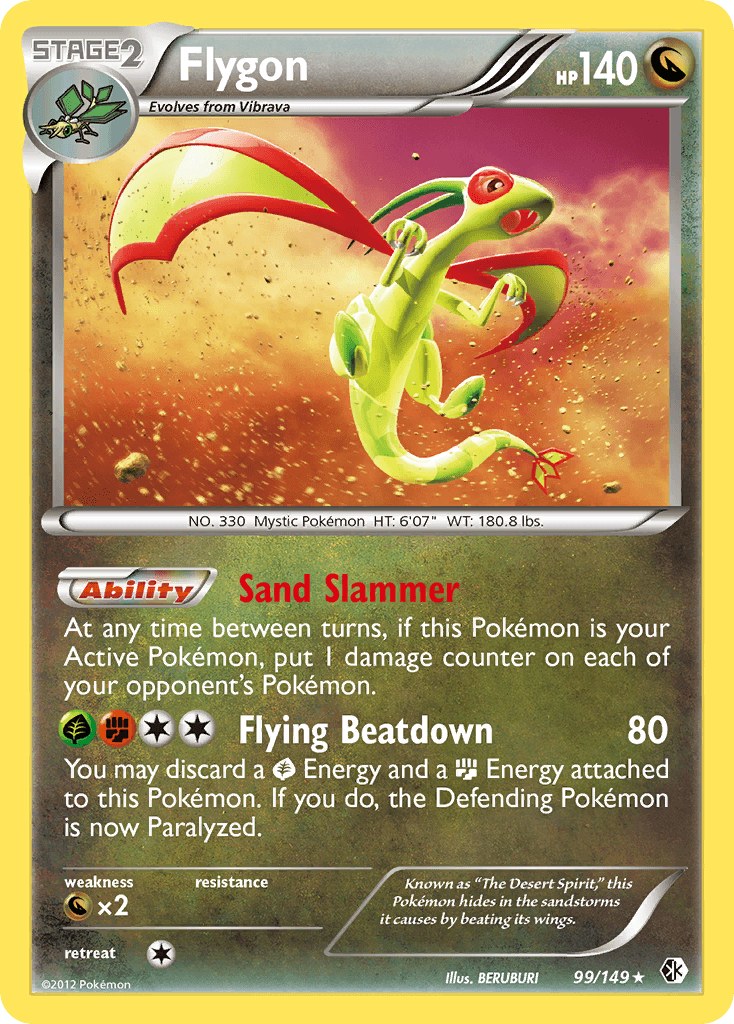 Flygon — Boundaries Crossed Pokémon TCG card by BERUBURI